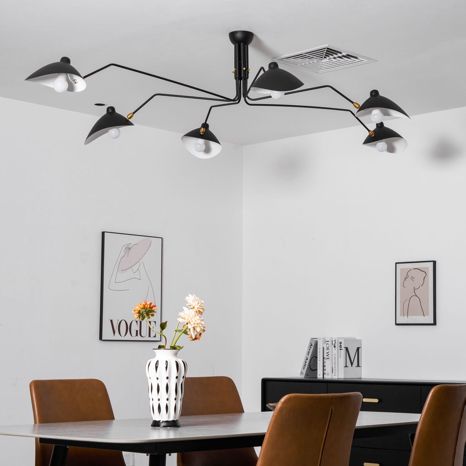 RAVENHURST MODERNIST BRASS CEILING LANTERN