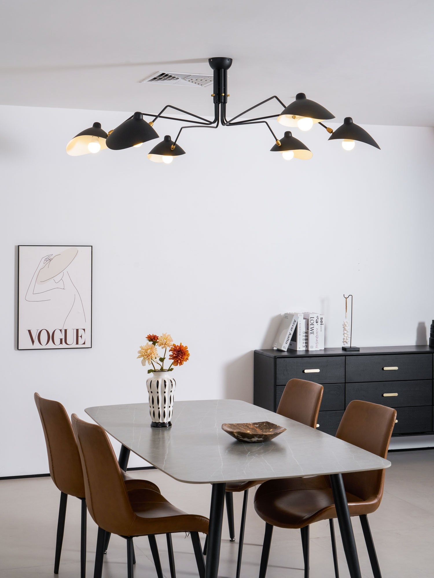 RAVENHURST MODERNIST BRASS CEILING LANTERN