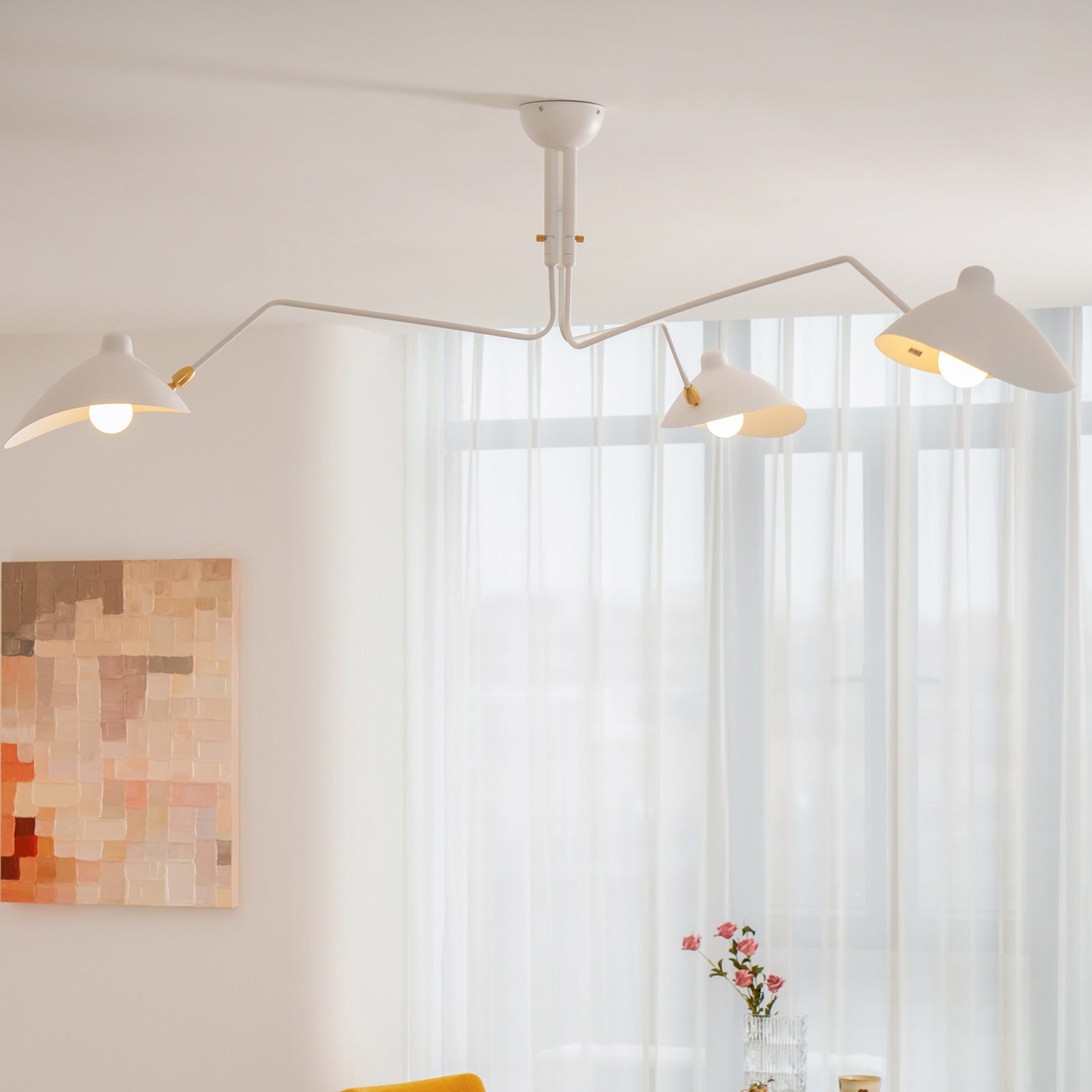 RAVENHURST MODERNIST BRASS CEILING LANTERN