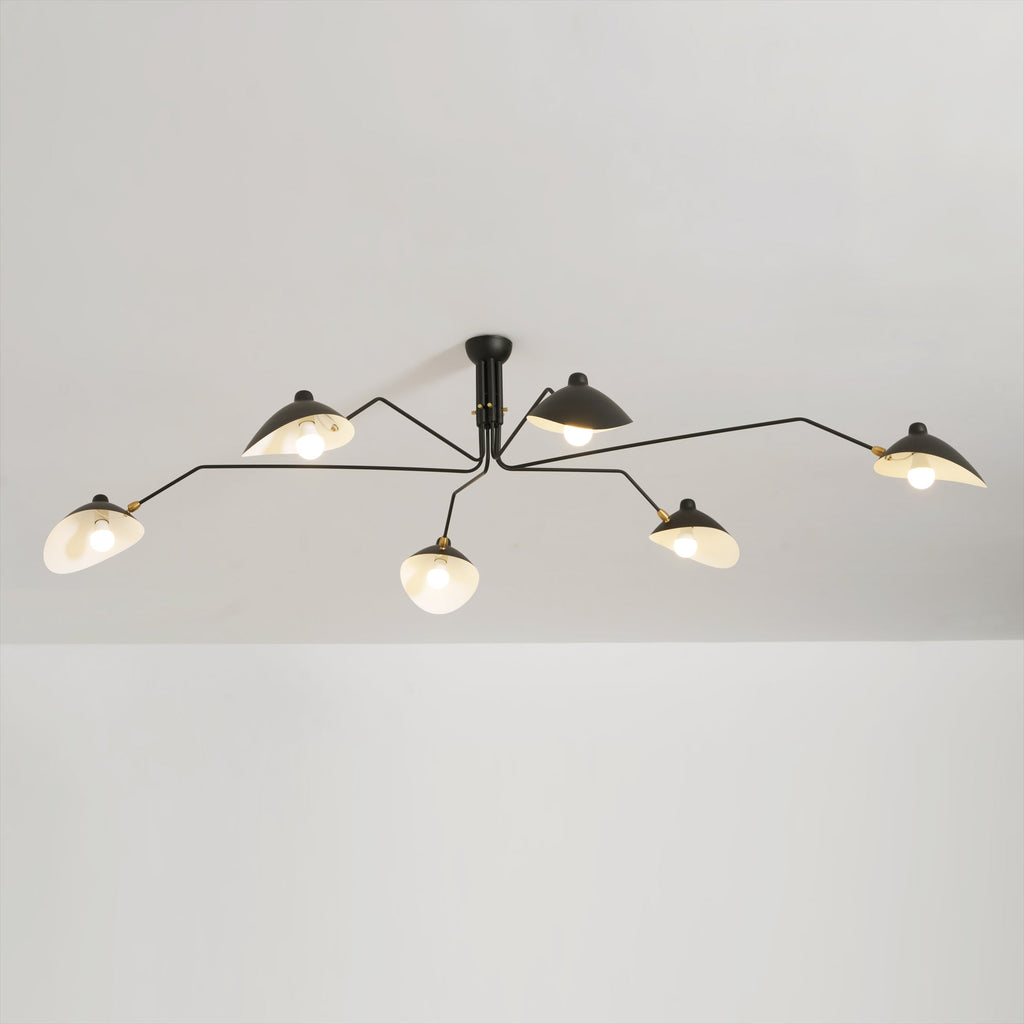 RAVENHURST MODERNIST BRASS CEILING LANTERN
