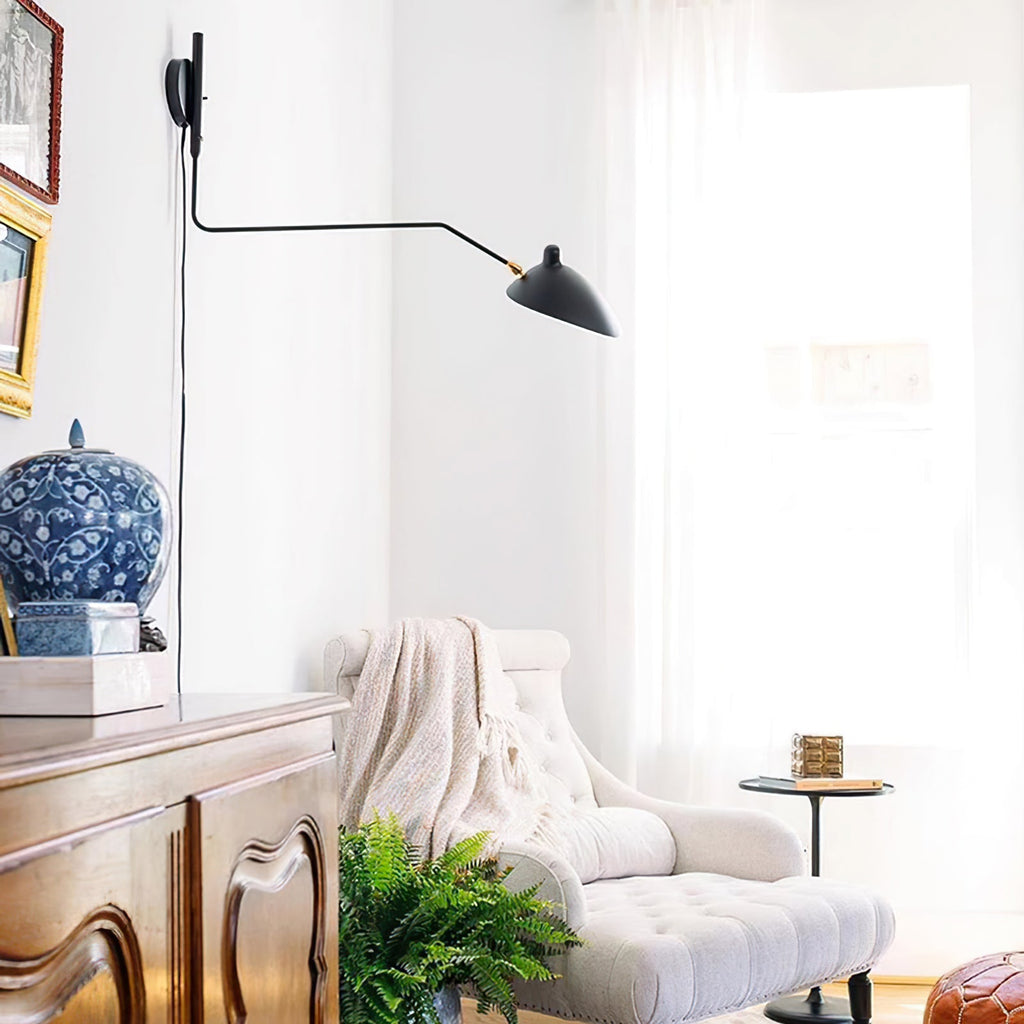 WINTHROP MODERNIST PLUG-IN WALL SCONCE