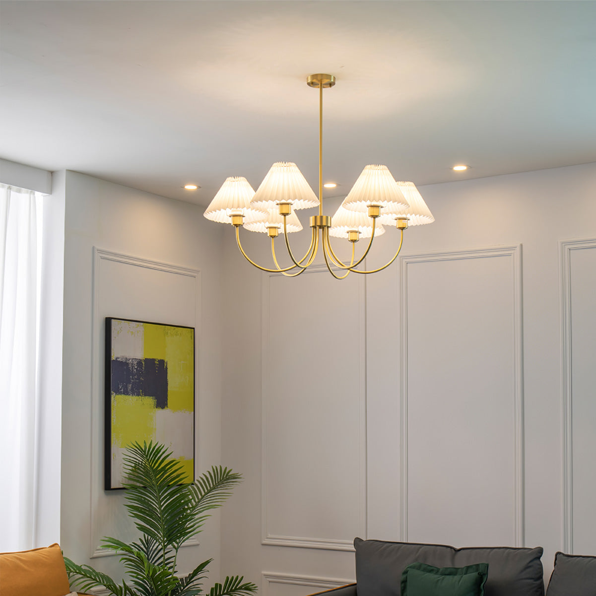 RAVENSCROFT TARNISHED SILK CHANDELIER