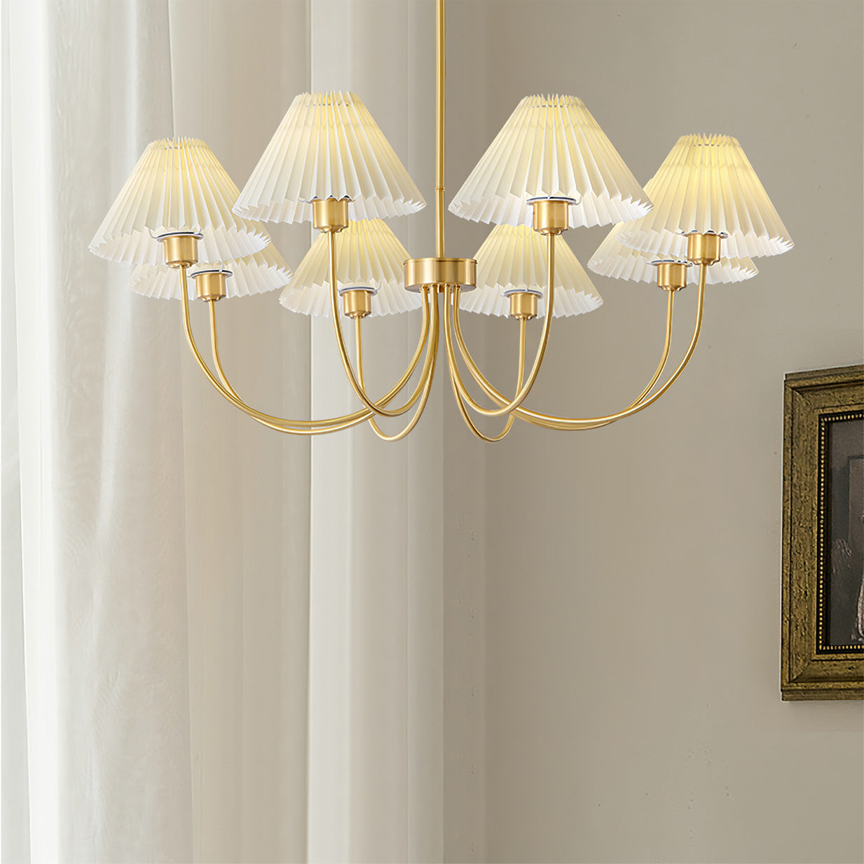 RAVENSCROFT TARNISHED SILK CHANDELIER