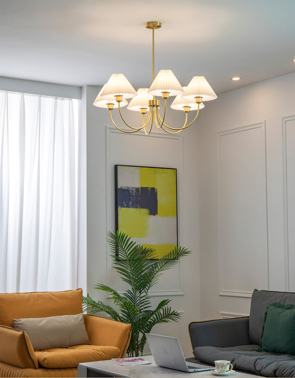 RAVENSCROFT TARNISHED SILK CHANDELIER