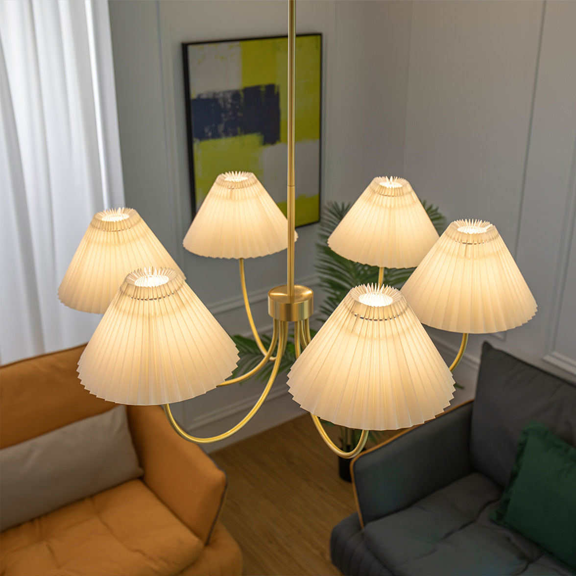 RAVENSCROFT TARNISHED SILK CHANDELIER