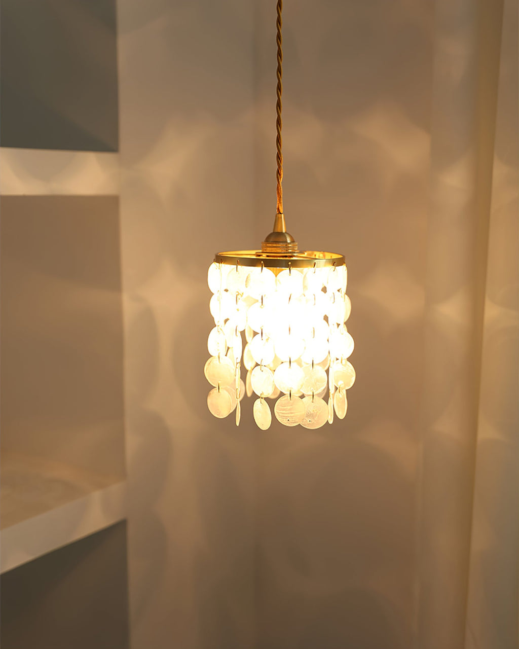 SEAFORTH ABALONE SHELL HANGING LANTERN