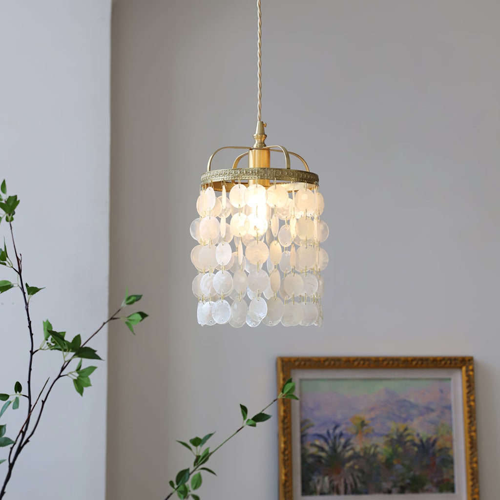 SEAFORTH ABALONE SHELL HANGING LANTERN