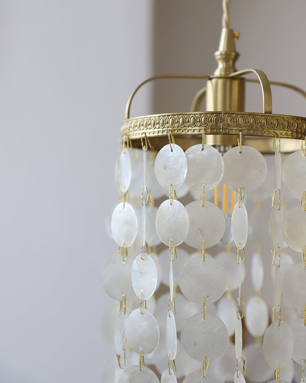 SEAFORTH ABALONE SHELL HANGING LANTERN