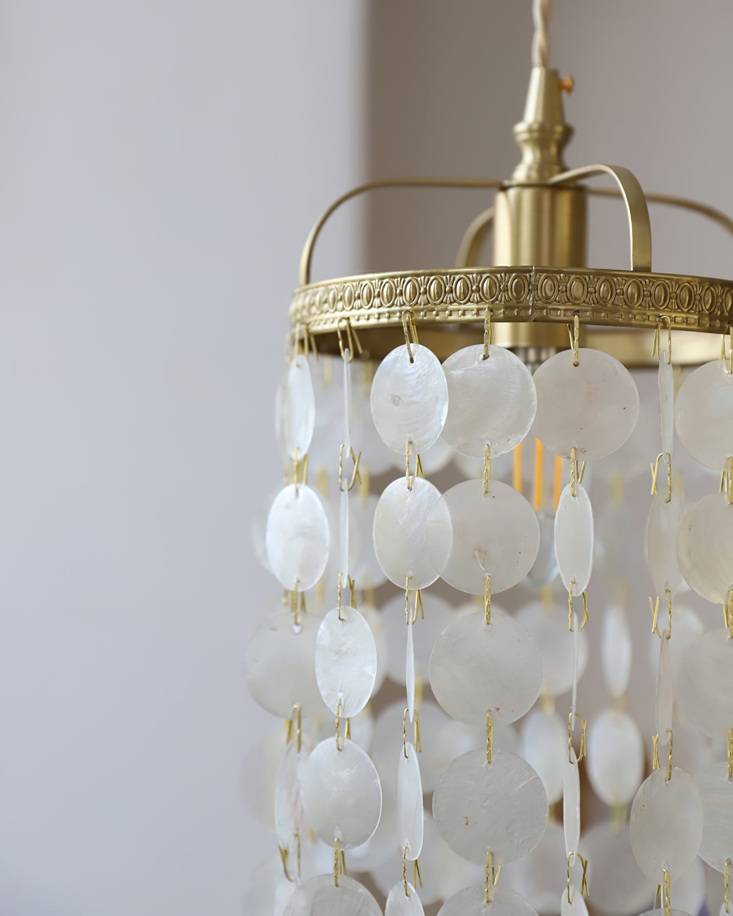 SEAFORTH ABALONE SHELL HANGING LANTERN