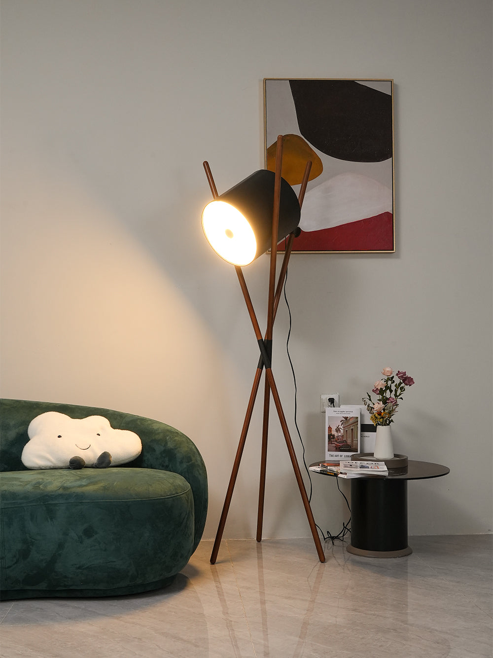 VANDERBILT TAPERED SHADE FLOOR LUMINAIRE
