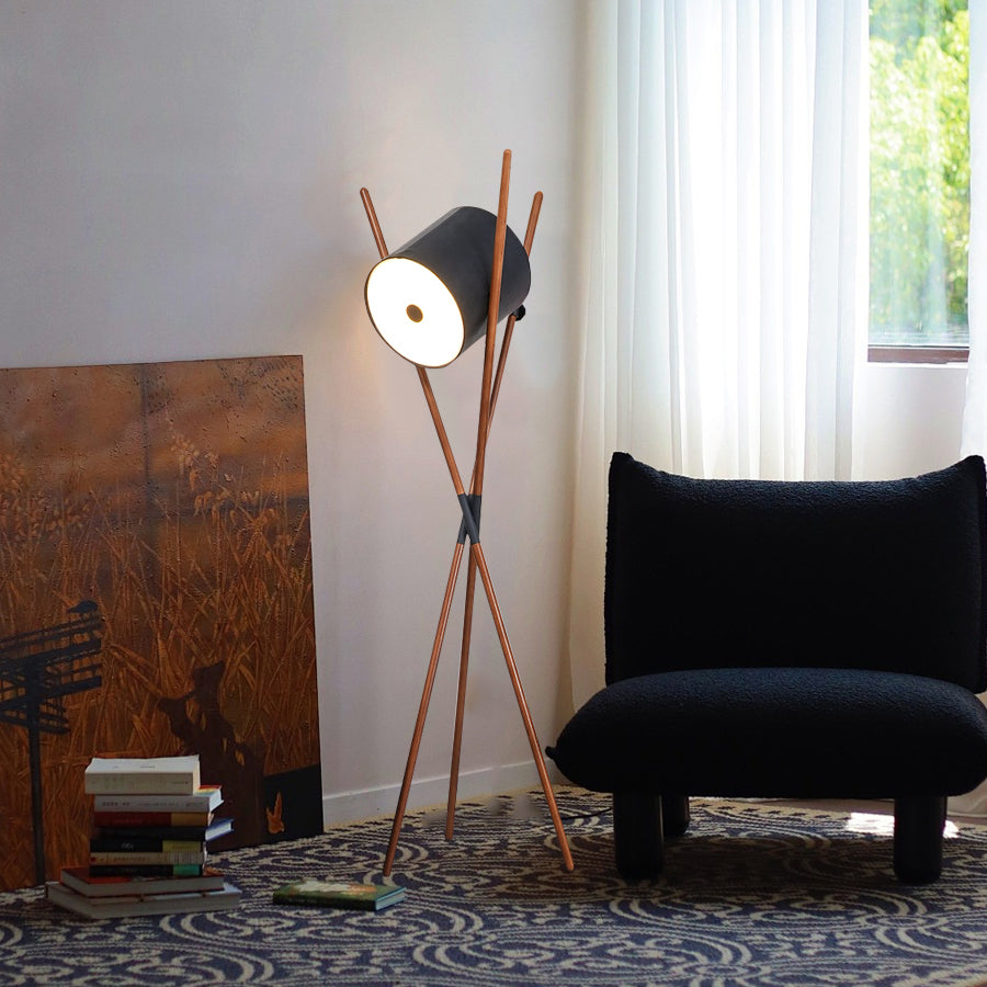 VANDERBILT TAPERED SHADE FLOOR LUMINAIRE