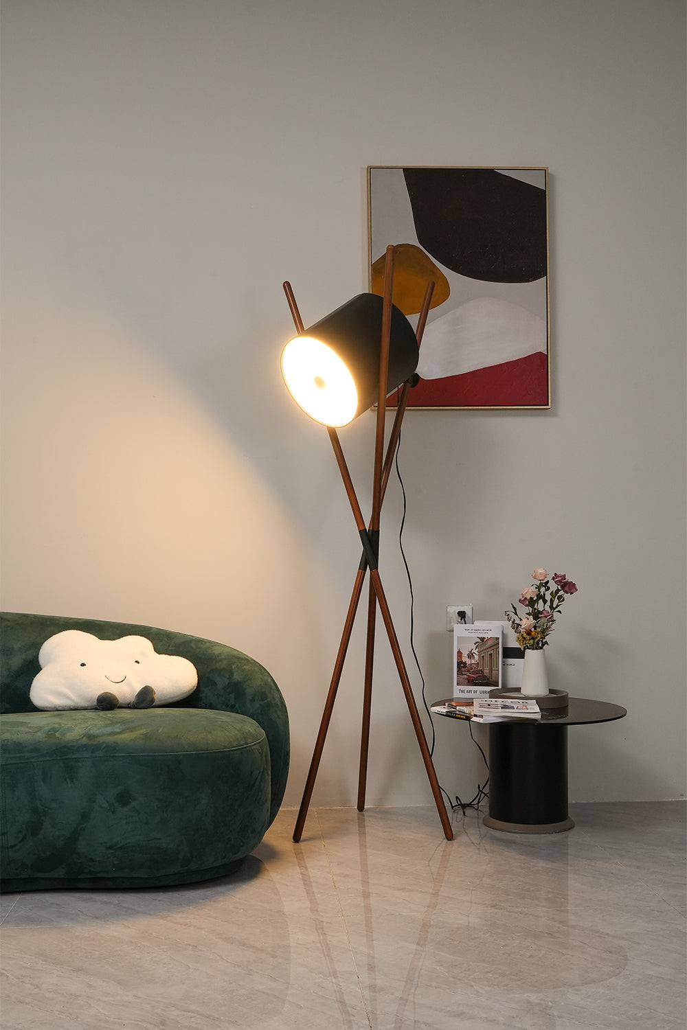 VANDERBILT TAPERED SHADE FLOOR LUMINAIRE