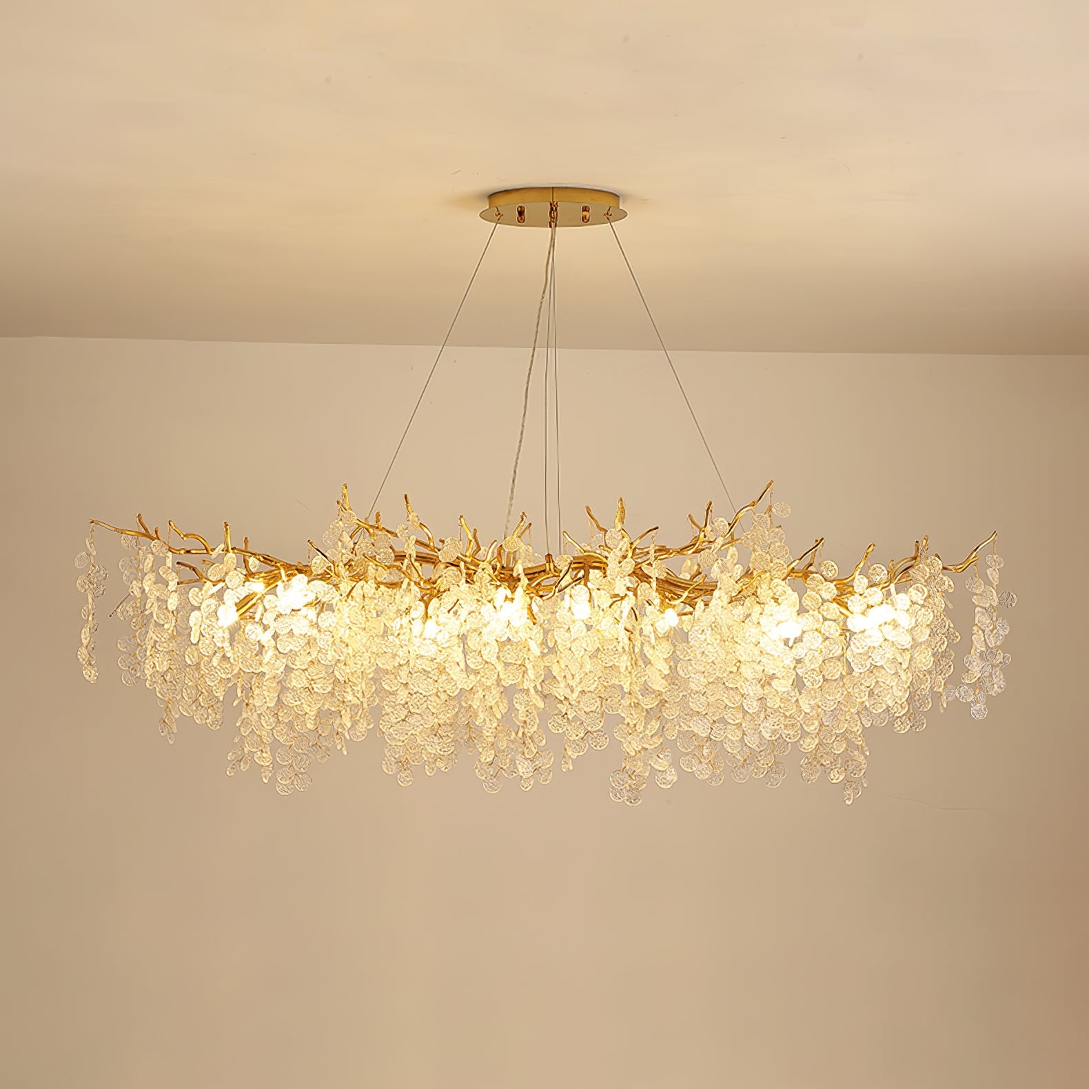 SAKURA CRYSTAL FLOWER CHANDELIER