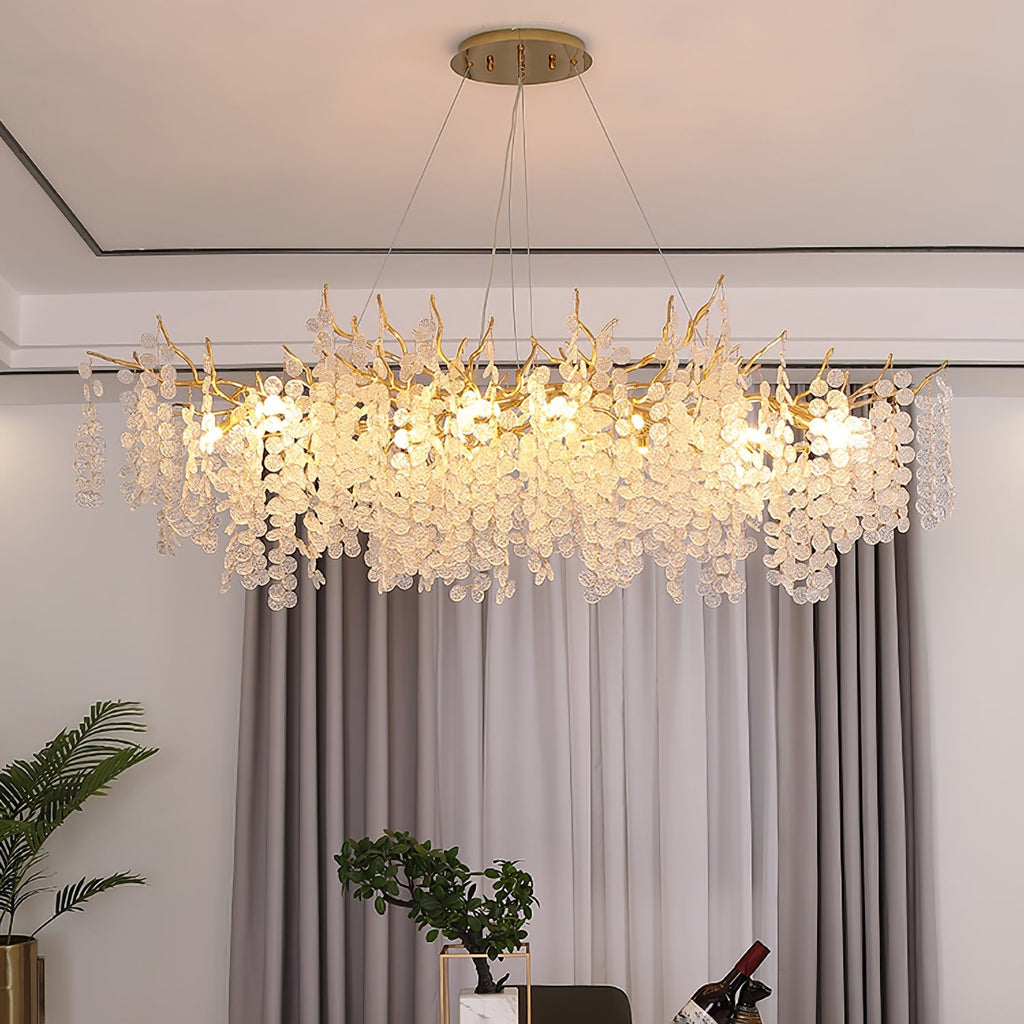 SAKURA CRYSTAL FLOWER CHANDELIER