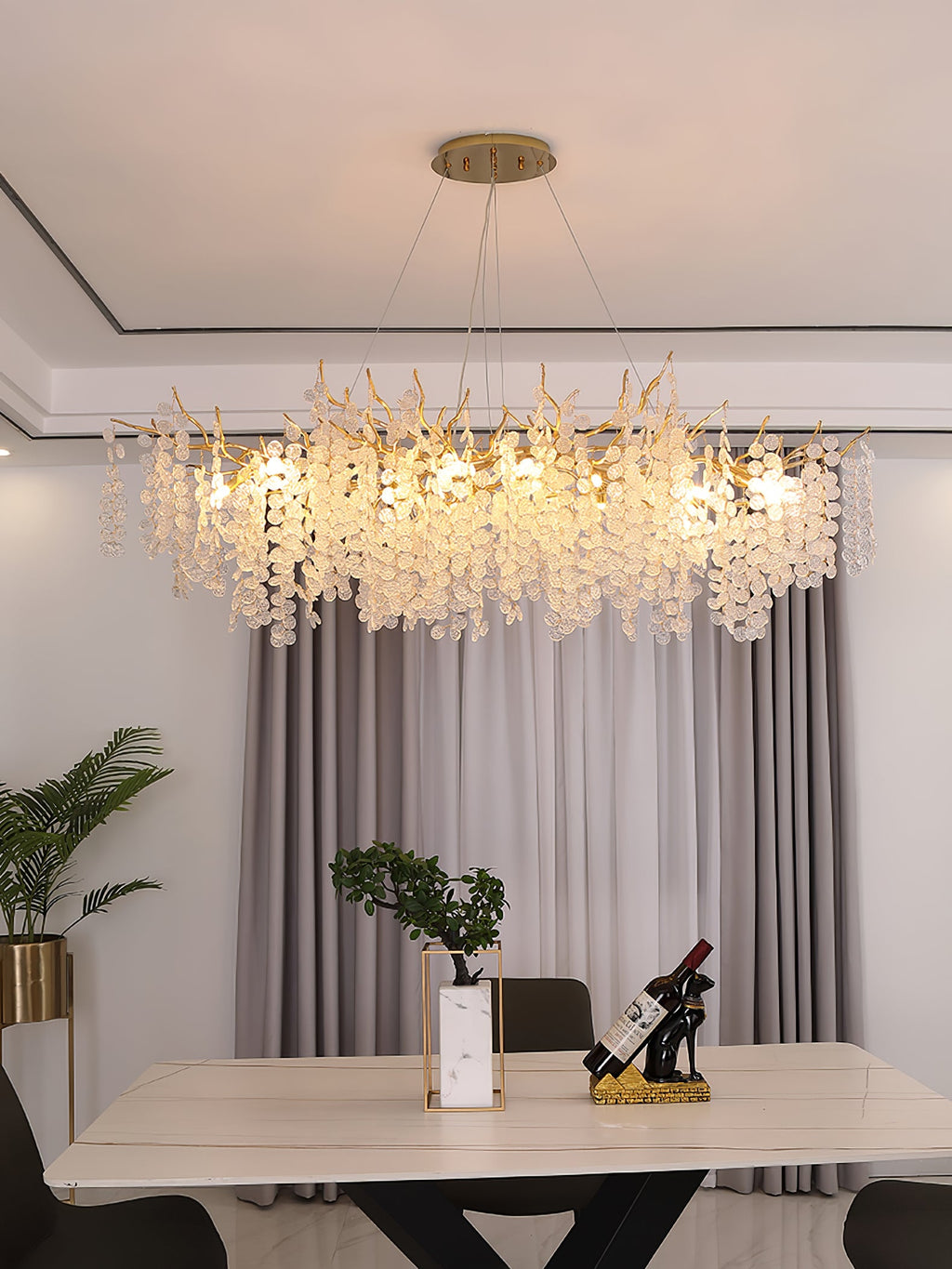 SAKURA CRYSTAL FLOWER CHANDELIER