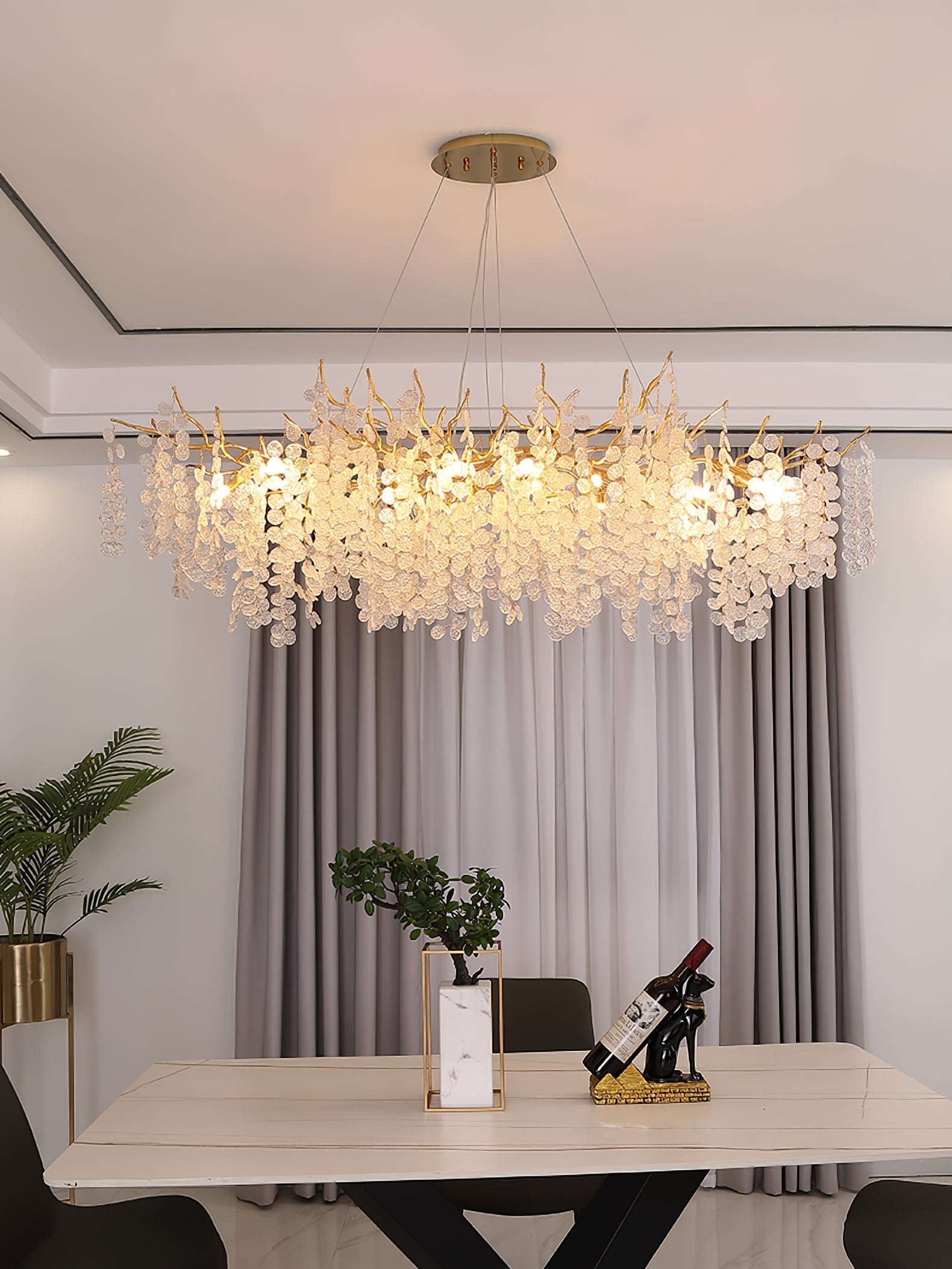 SAKURA CRYSTAL FLOWER CHANDELIER