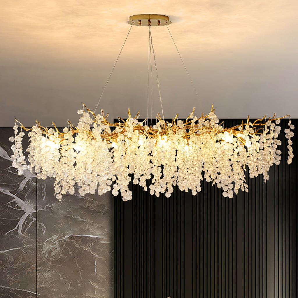 SAKURA CRYSTAL FLOWER CHANDELIER