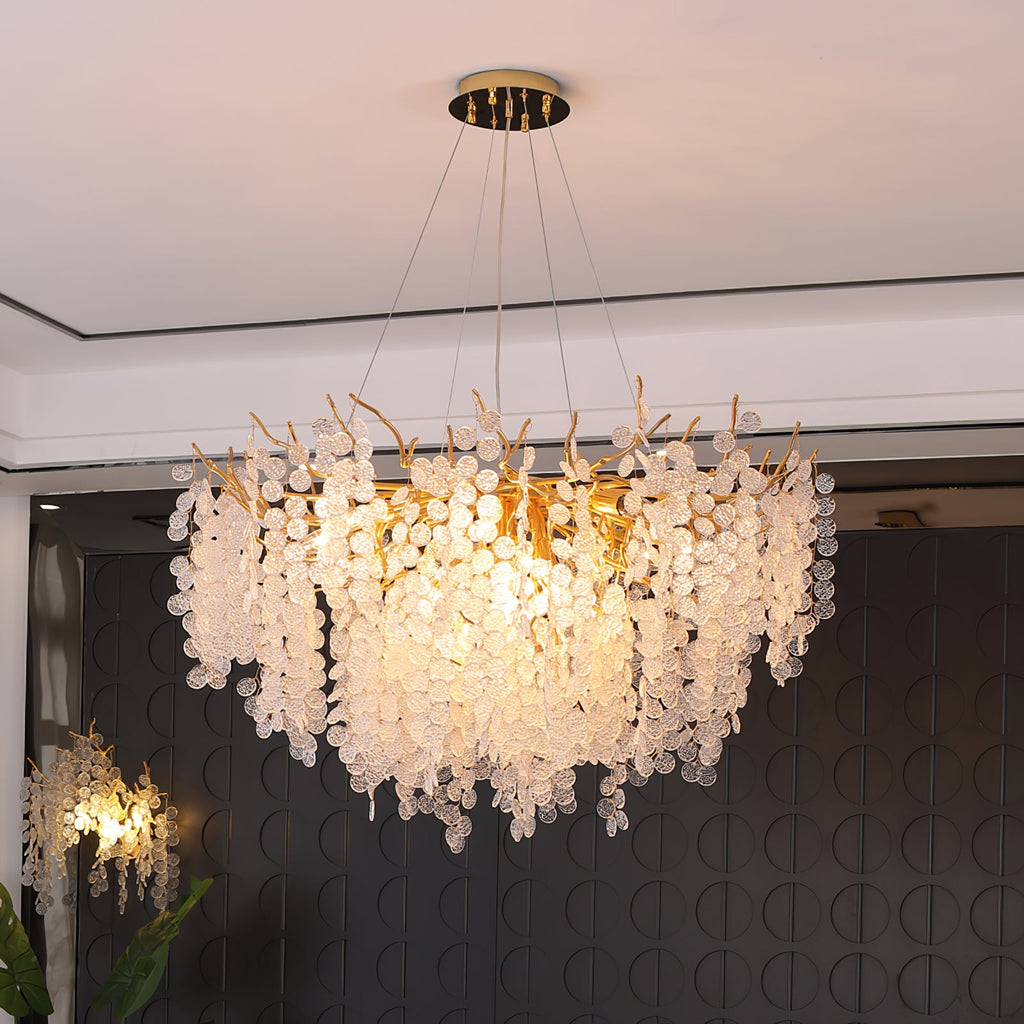 SAKURA CRYSTAL FLOWER CHANDELIER