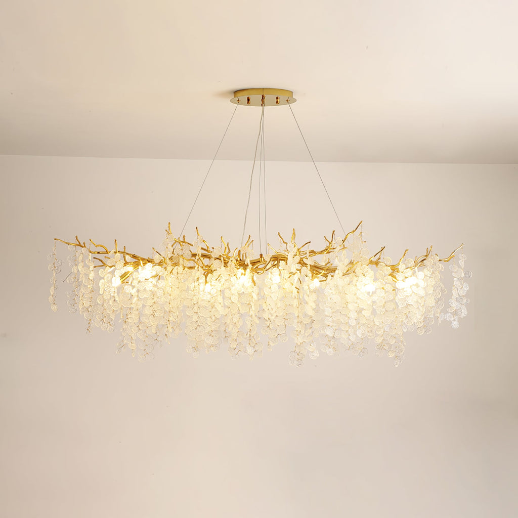 SAKURA CRYSTAL FLOWER CHANDELIER