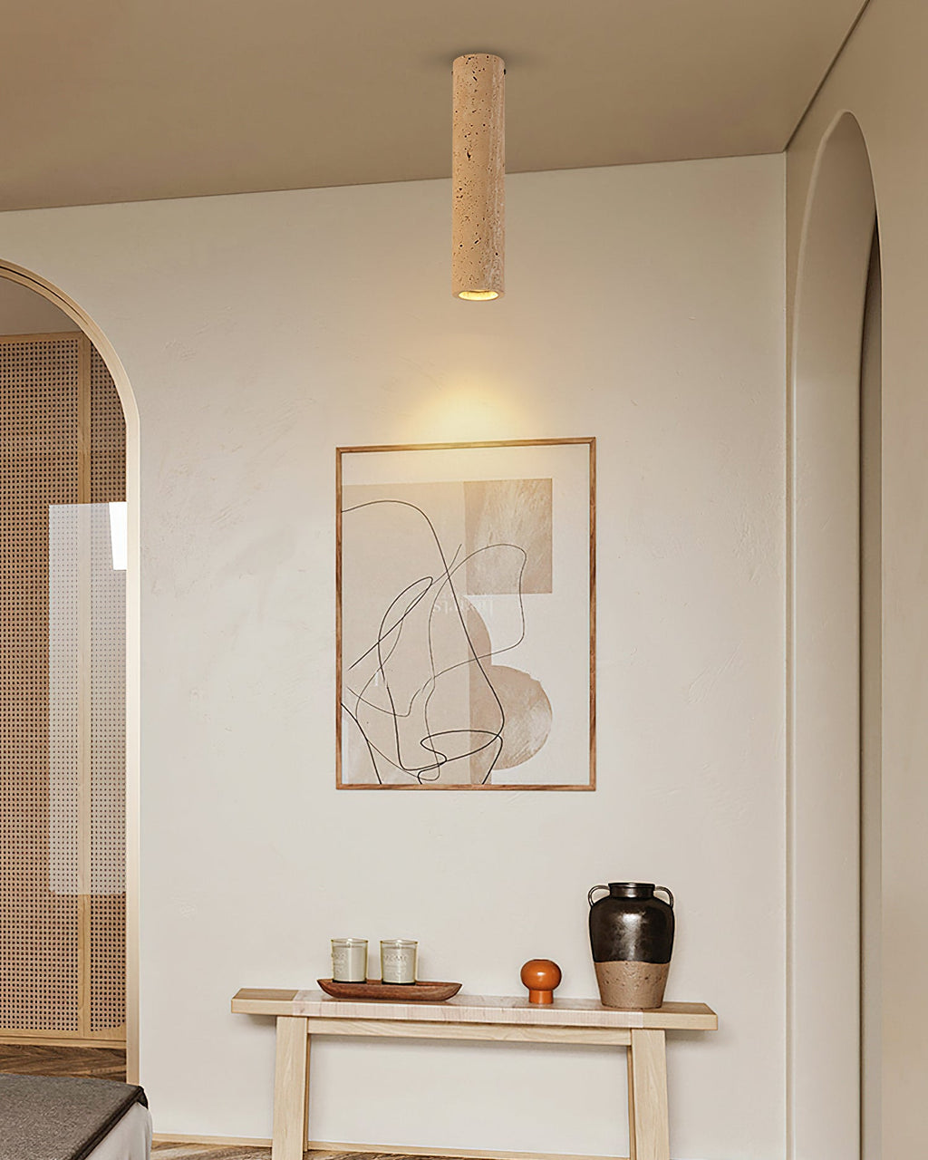 RAVENSHIRE TRAVERTINE ILLUMINATION PENDANT