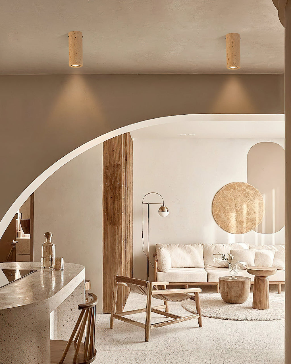 RAVENSHIRE TRAVERTINE ILLUMINATION PENDANT