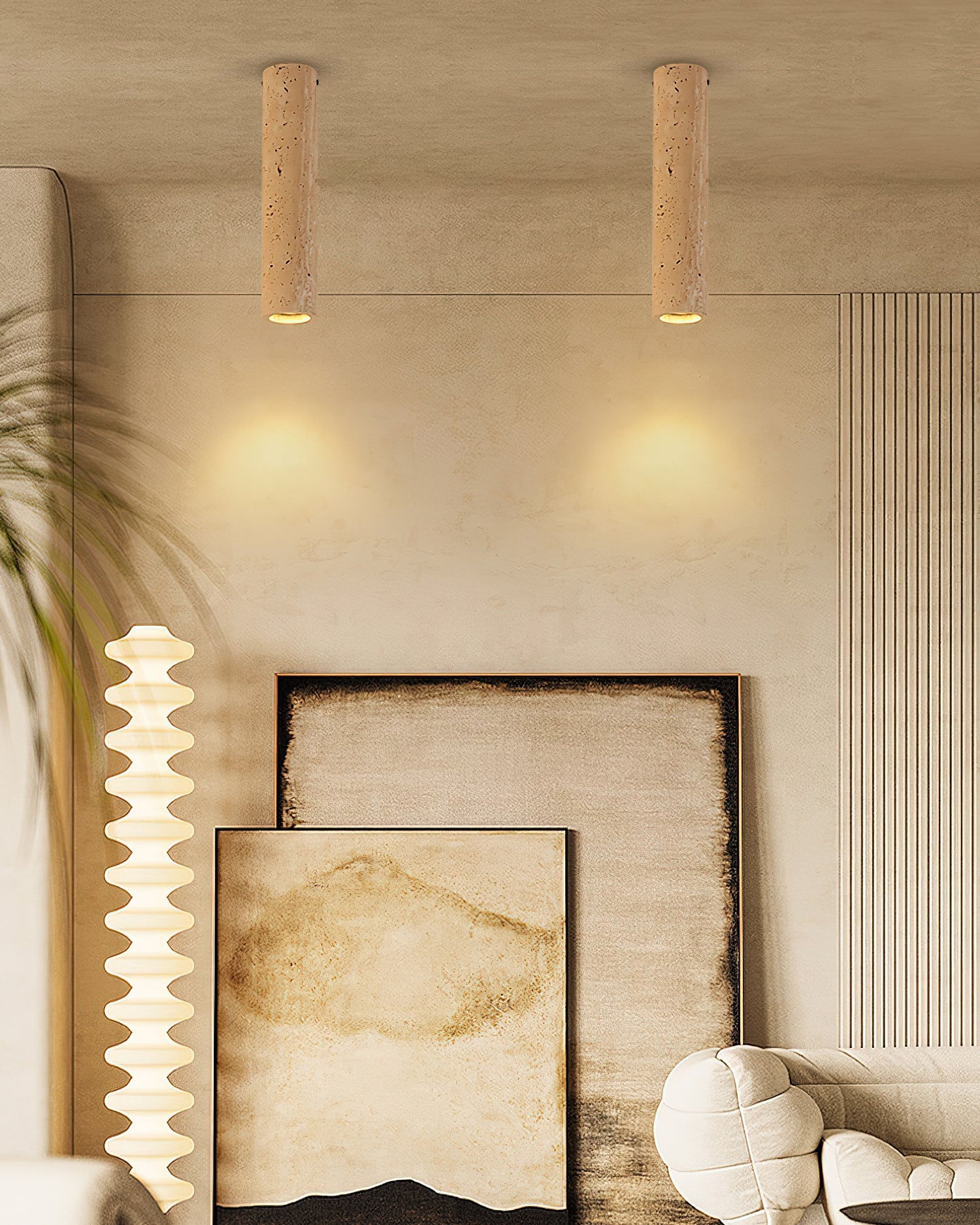 RAVENSHIRE TRAVERTINE ILLUMINATION PENDANT