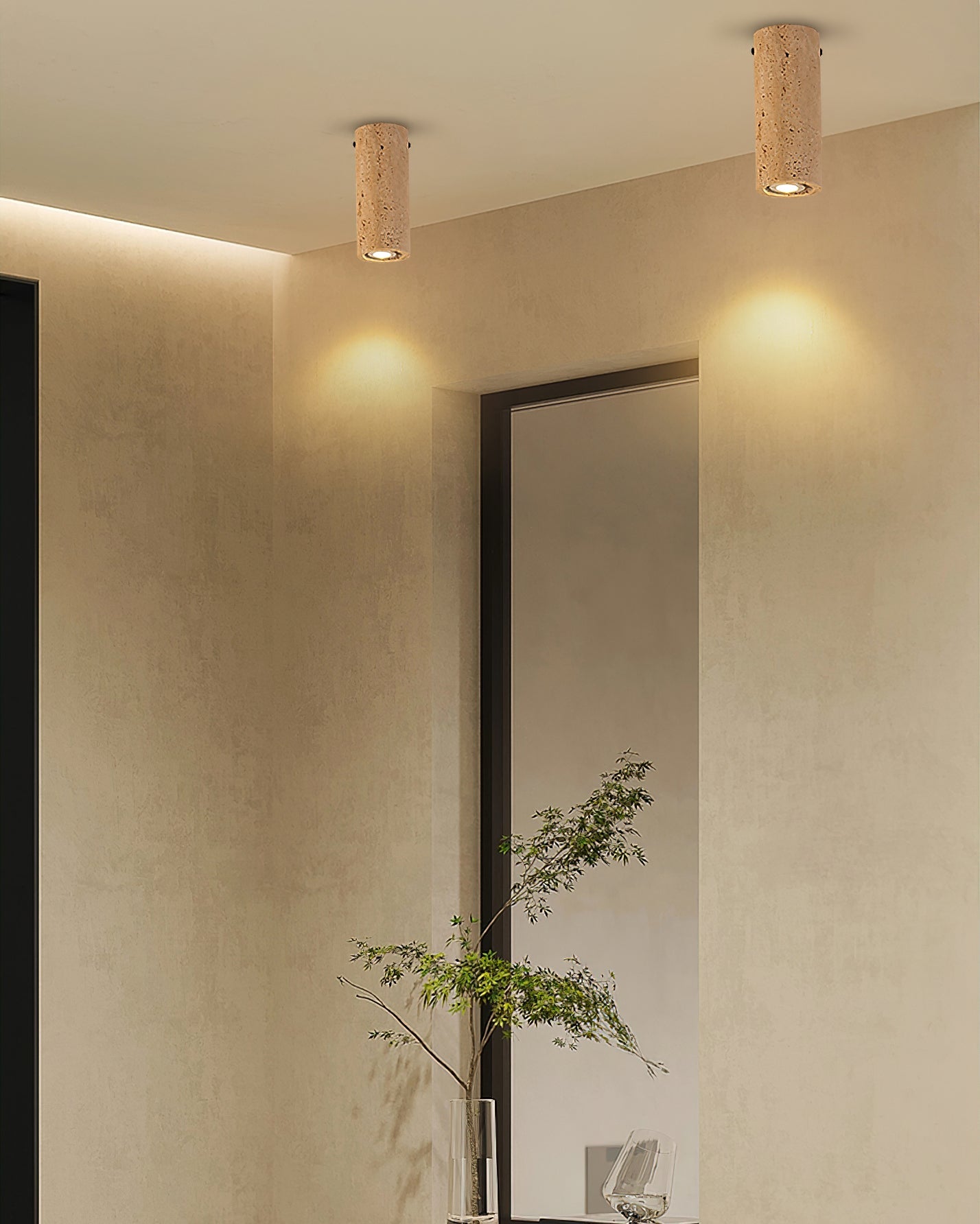 RAVENSHIRE TRAVERTINE ILLUMINATION PENDANT