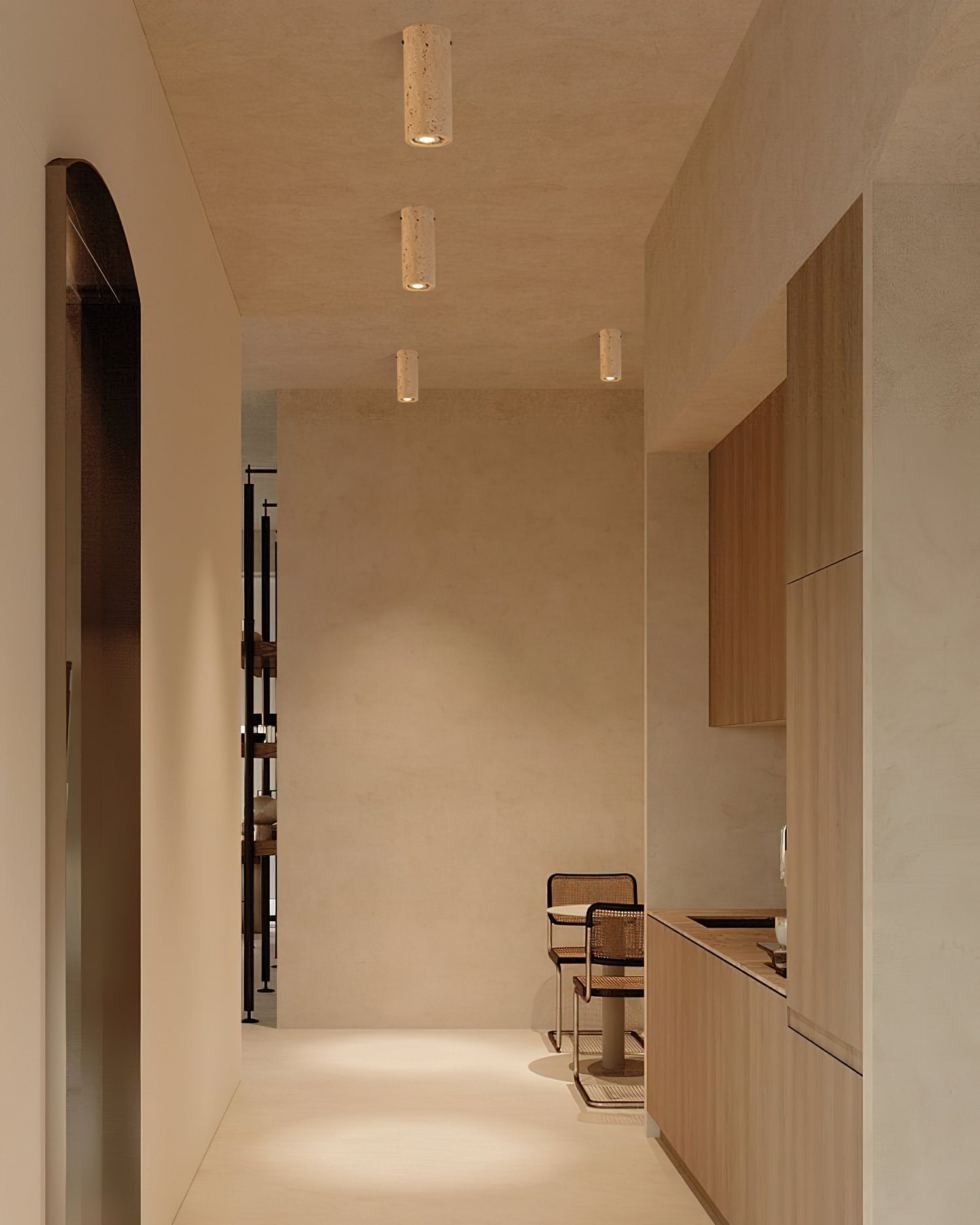 RAVENSHIRE TRAVERTINE ILLUMINATION PENDANT