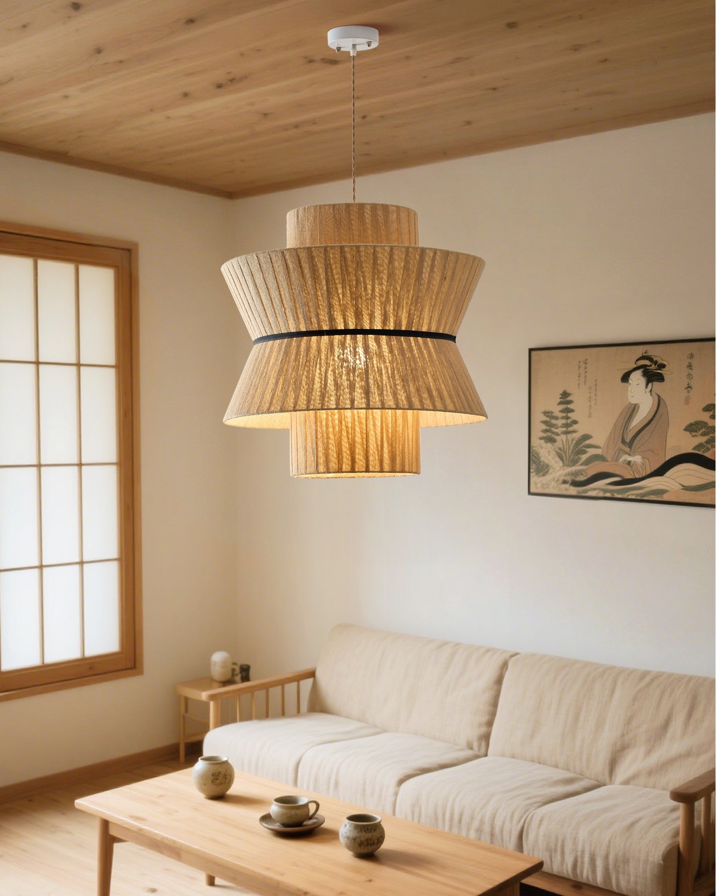 FENWICK GLAZED CERAMIC HANGING LANTERN