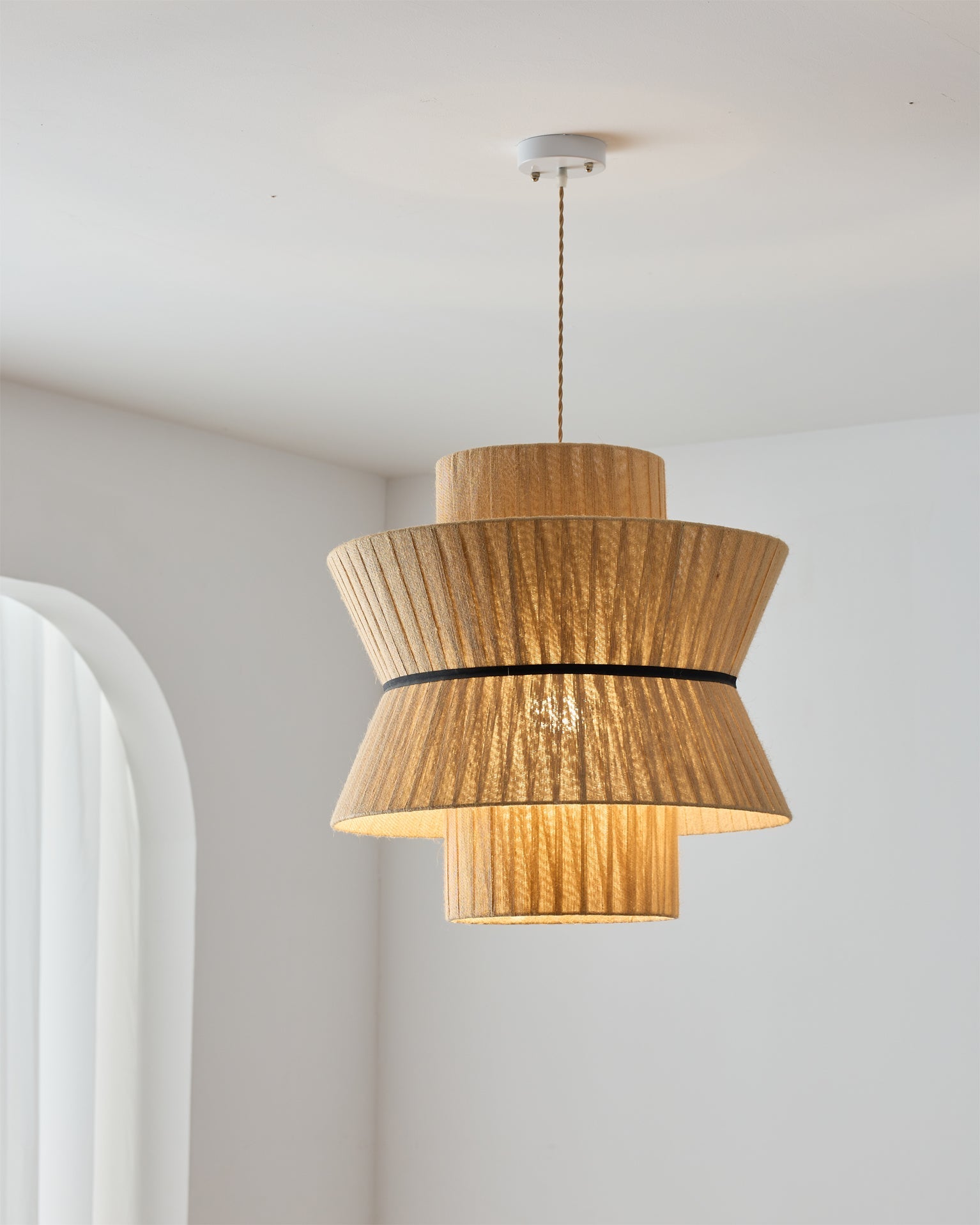 FENWICK GLAZED CERAMIC HANGING LANTERN