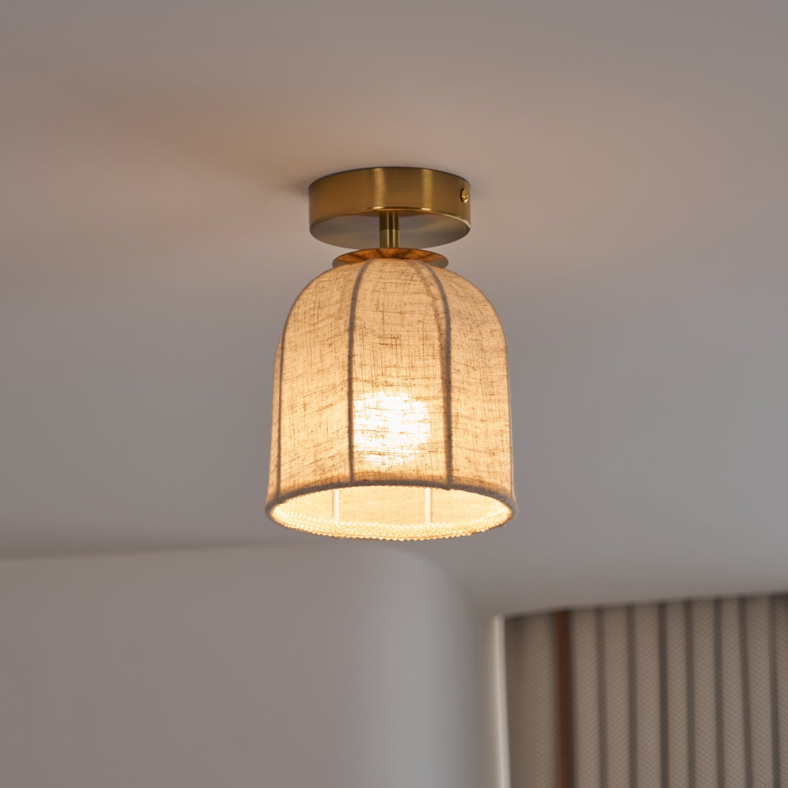 FENWICK NATURAL TEXTILE HANGING LANTERN
