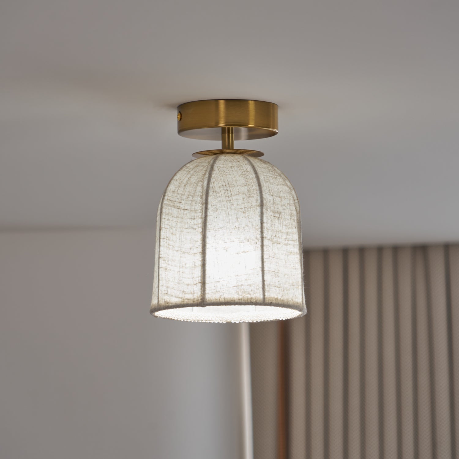 FENWICK NATURAL TEXTILE HANGING LANTERN