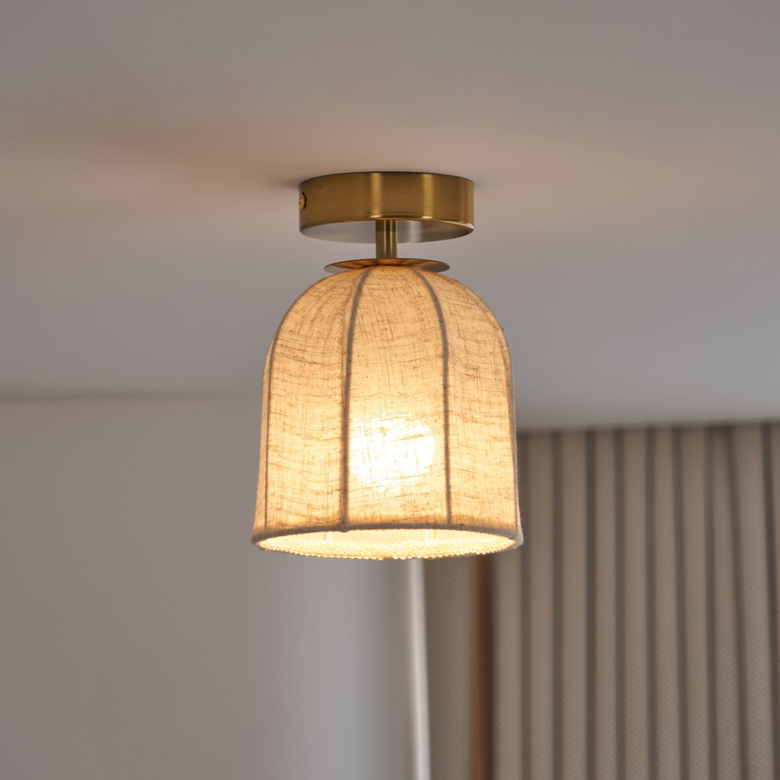 FENWICK NATURAL TEXTILE HANGING LANTERN