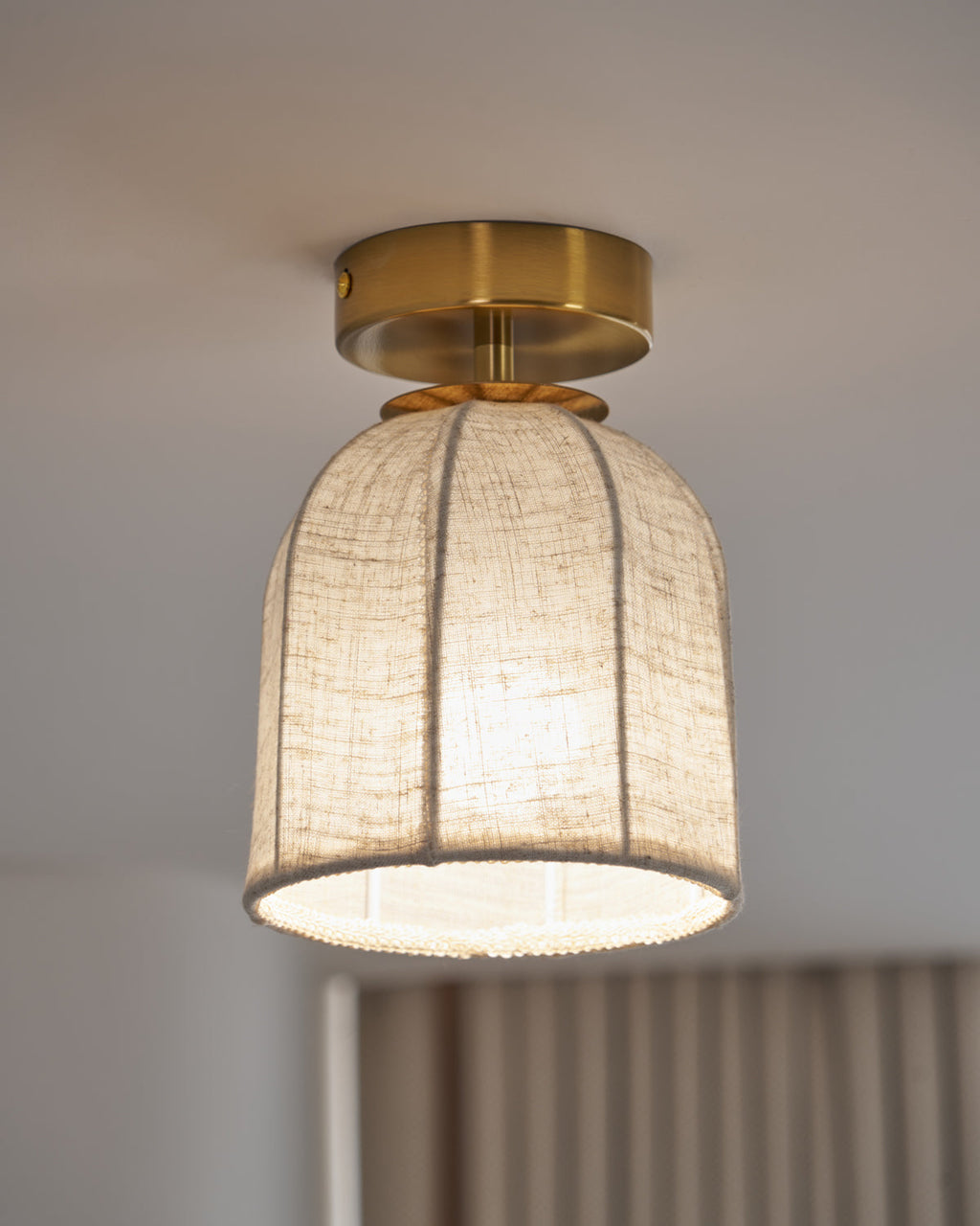FENWICK NATURAL TEXTILE HANGING LANTERN