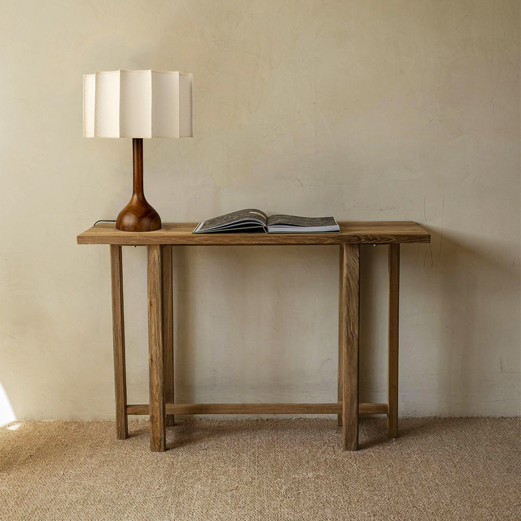 RAVENHALL RUSTIC WOODEN TABLE LANTERN