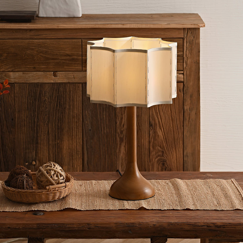 RAVENHALL RUSTIC WOODEN TABLE LANTERN