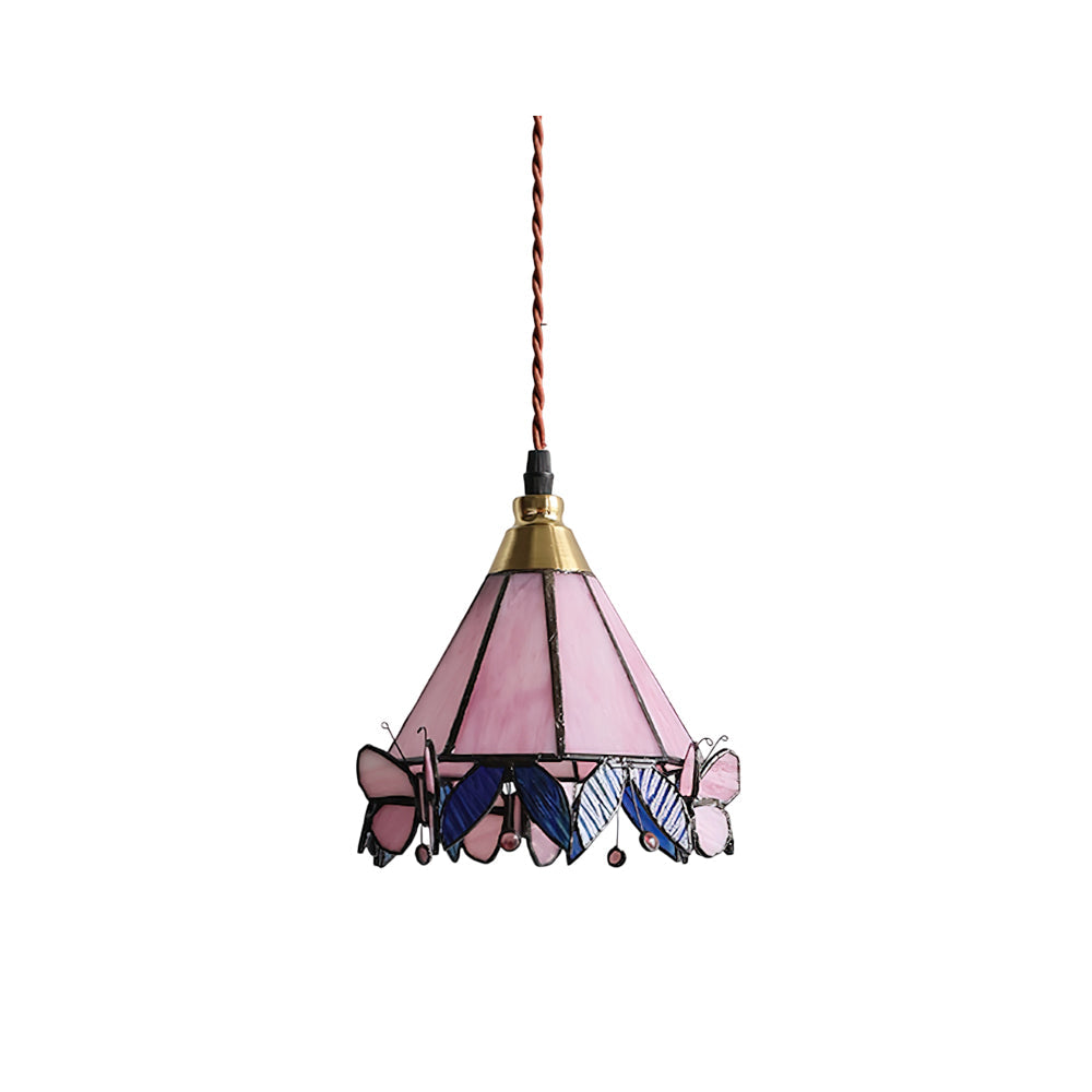CHARLOTTESVILLE BUTTERFLY GLASS HANGING LAMP