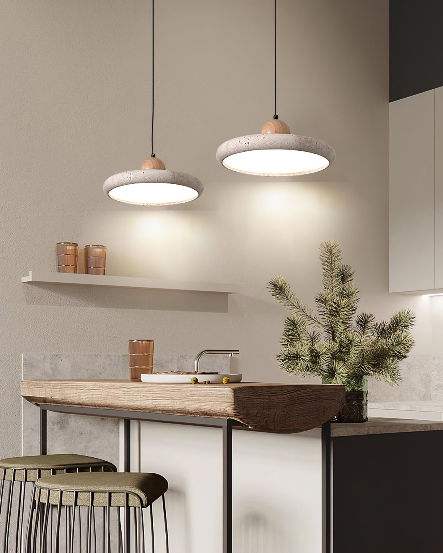 RAVENHALL ARTISANAL GLAZED PENDANT LIGHT