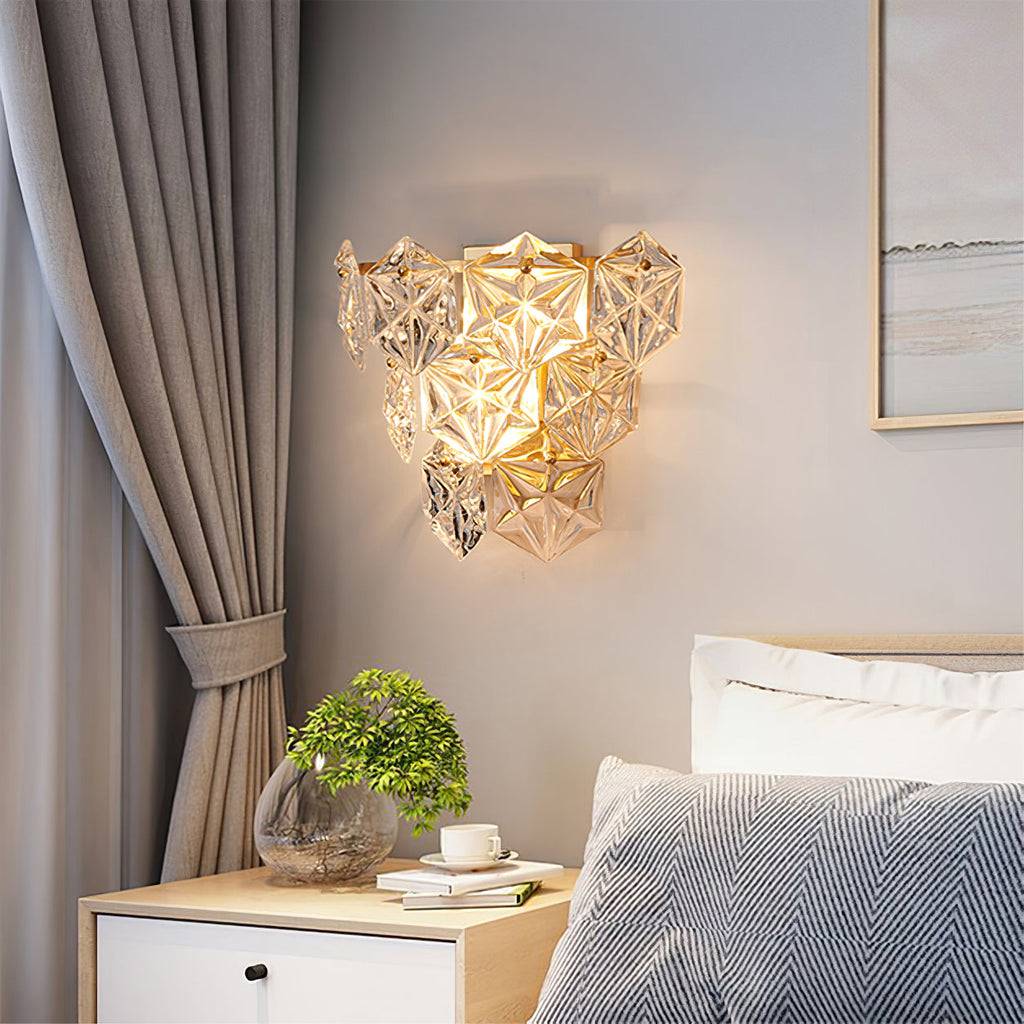 FROSTWELL CRYSTAL FLAKE WALL SCONCE