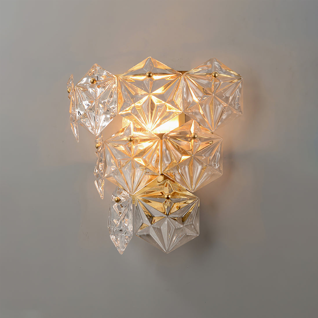 FROSTWELL CRYSTAL FLAKE WALL SCONCE