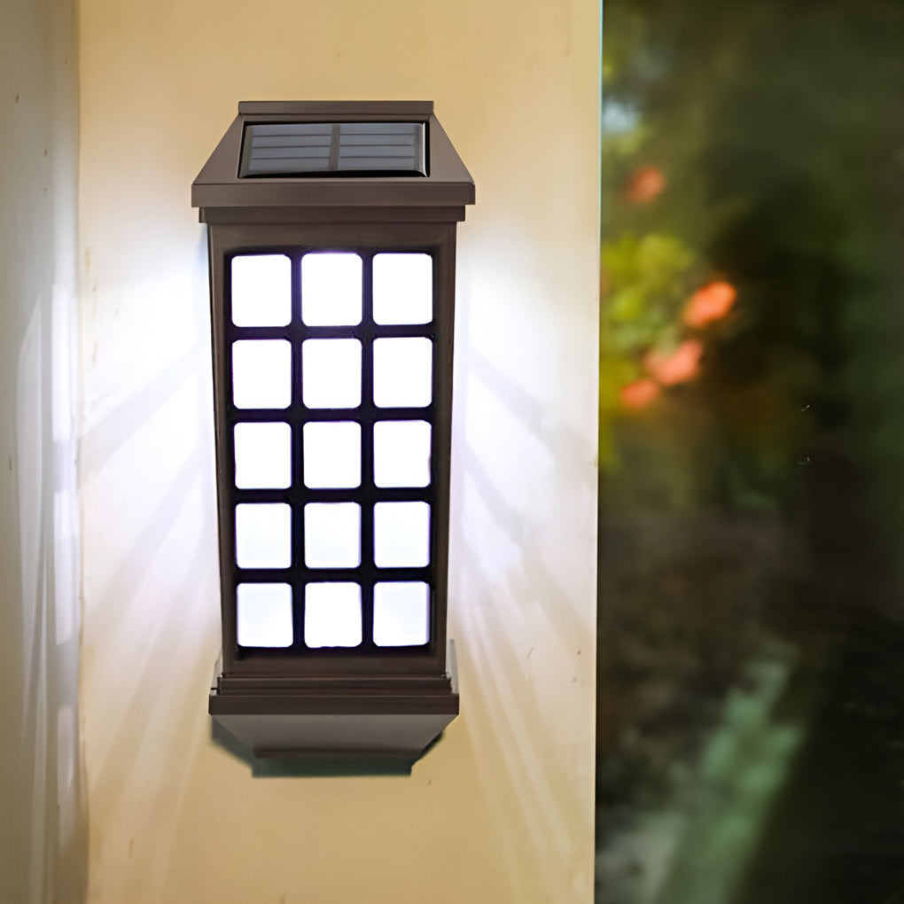 WHITBY SOLAR-PANELLED ILLUMINATED WALL SCONCE