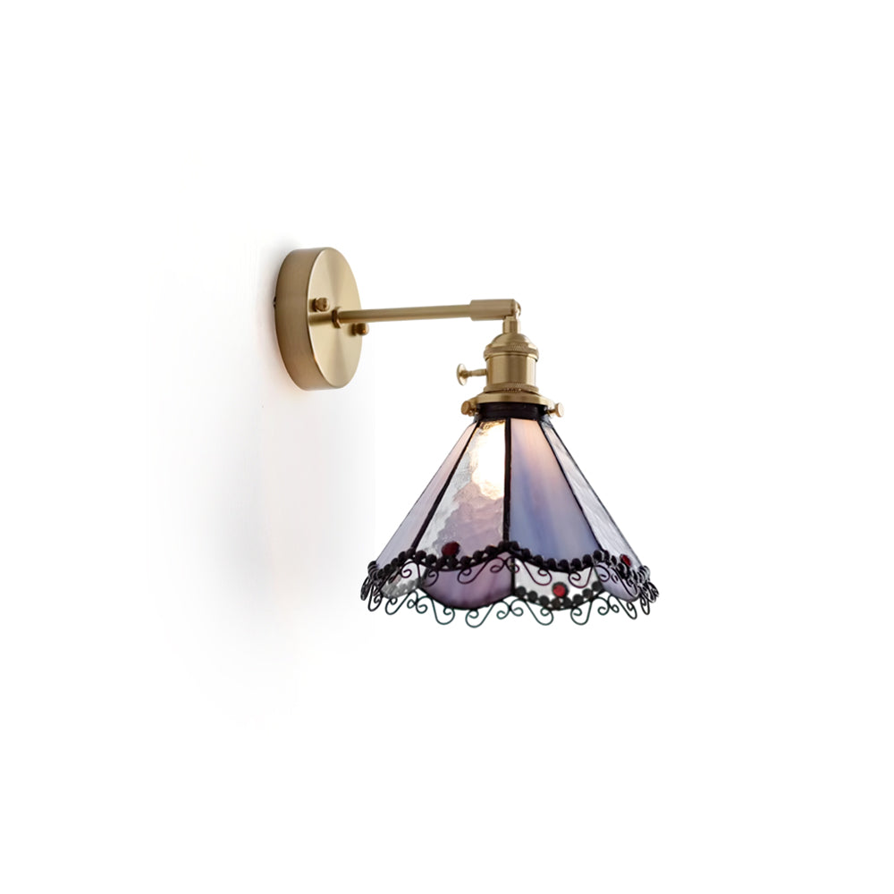 WINDSOR STAINED GLASS HALLWAY SCONCE
