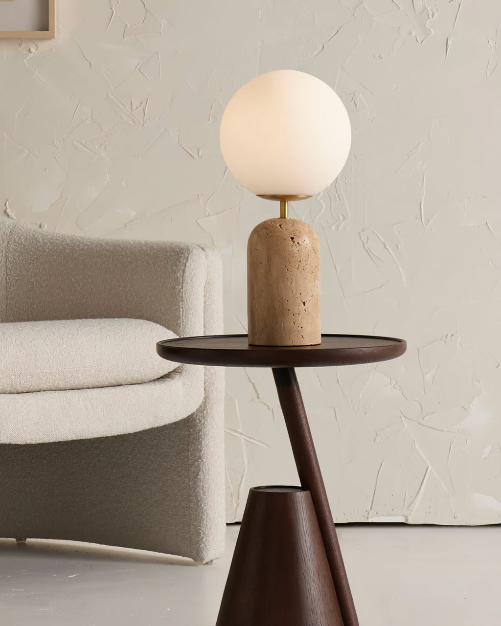 FENWICK RUSTIC WOODEN TABLE ILLUMINATOR