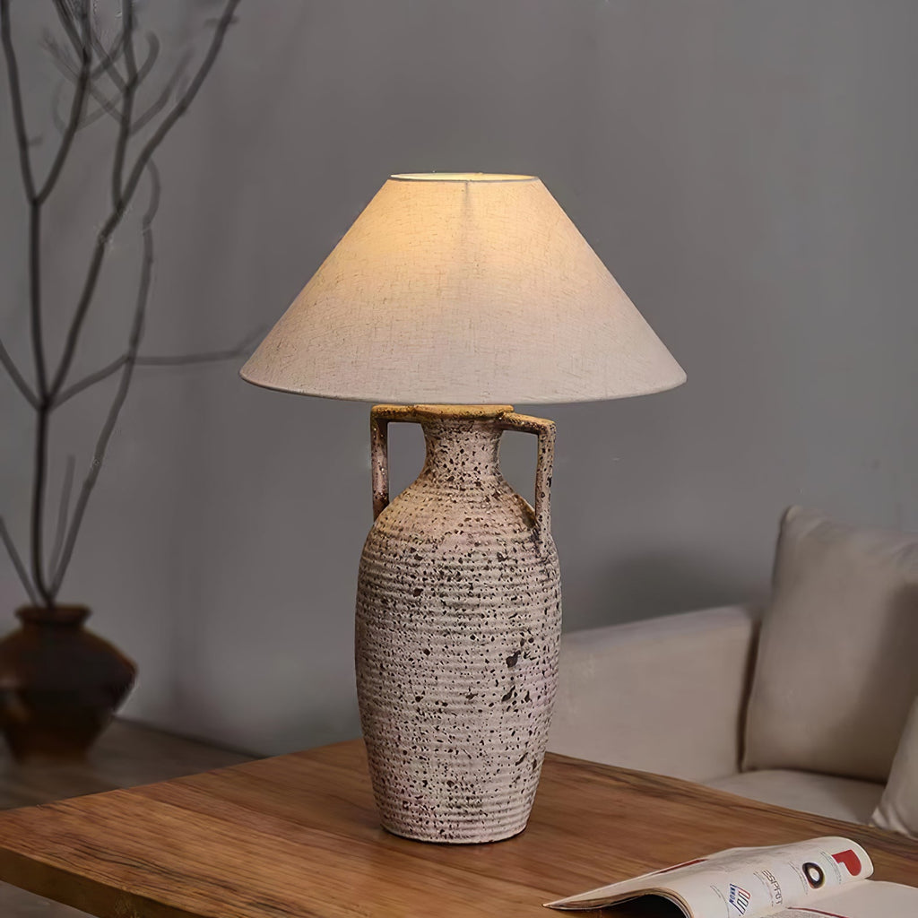 CHARLESTON SPECKLED GLAZE TABLE LANTERN