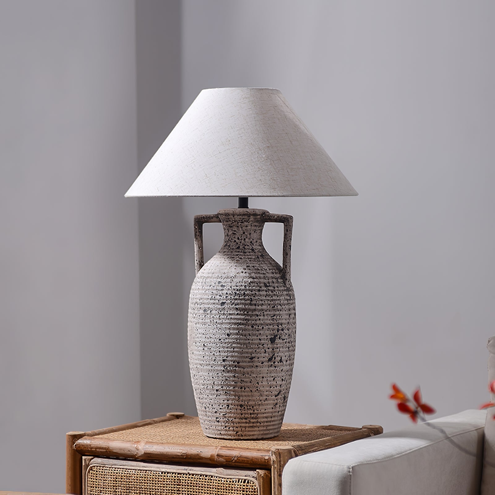 CHARLESTON SPECKLED GLAZE TABLE LANTERN