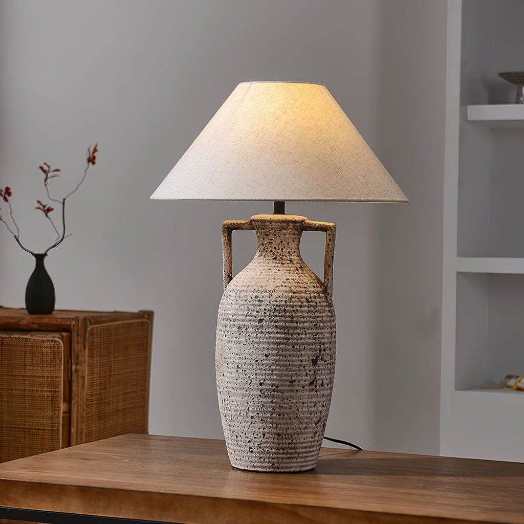 CHARLESTON SPECKLED GLAZE TABLE LANTERN