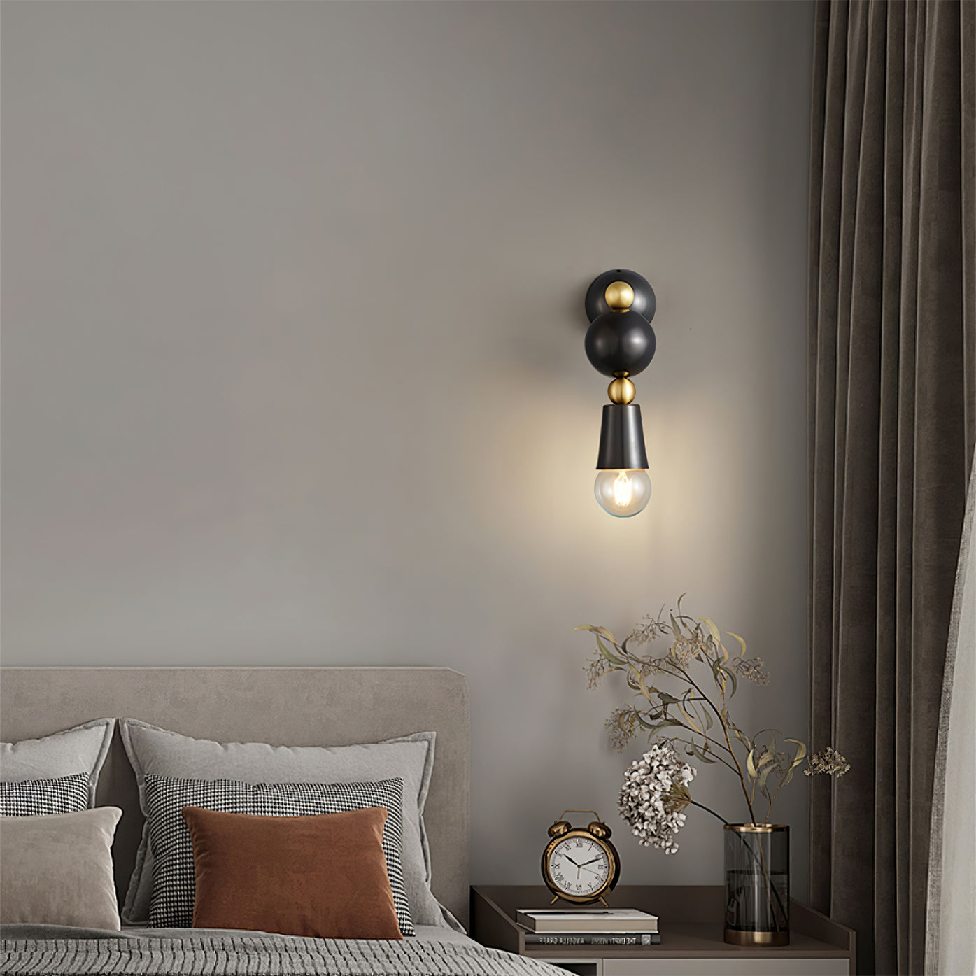 WINTHROP TURNED WOODEN WALL SCONCE