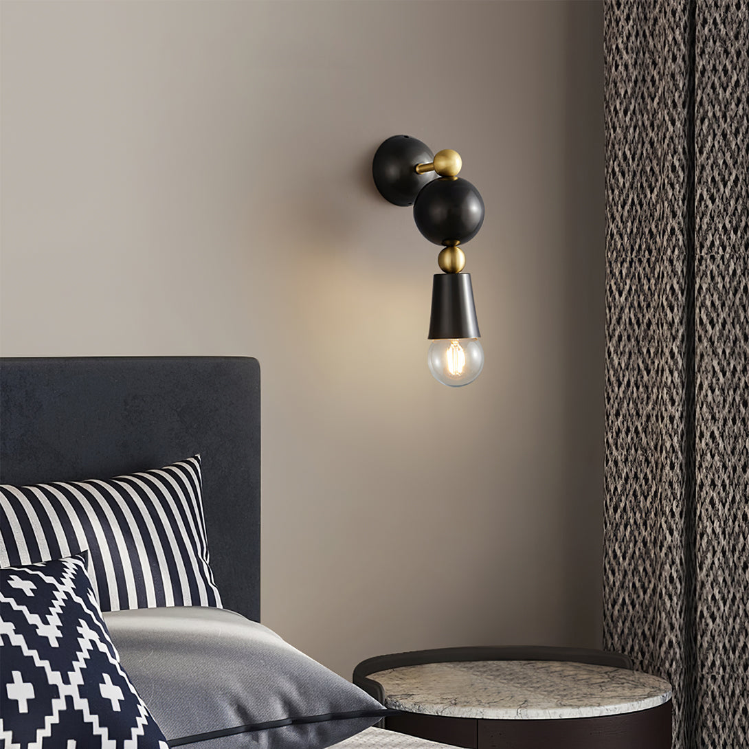 WINTHROP TURNED WOODEN WALL SCONCE