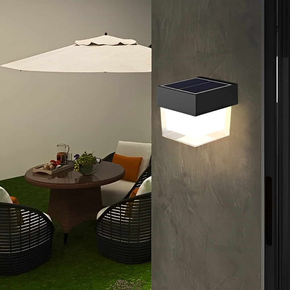 RAVENHALL SOLAR-POWERED RECTANGULAR OUTDOOR LIGHTING