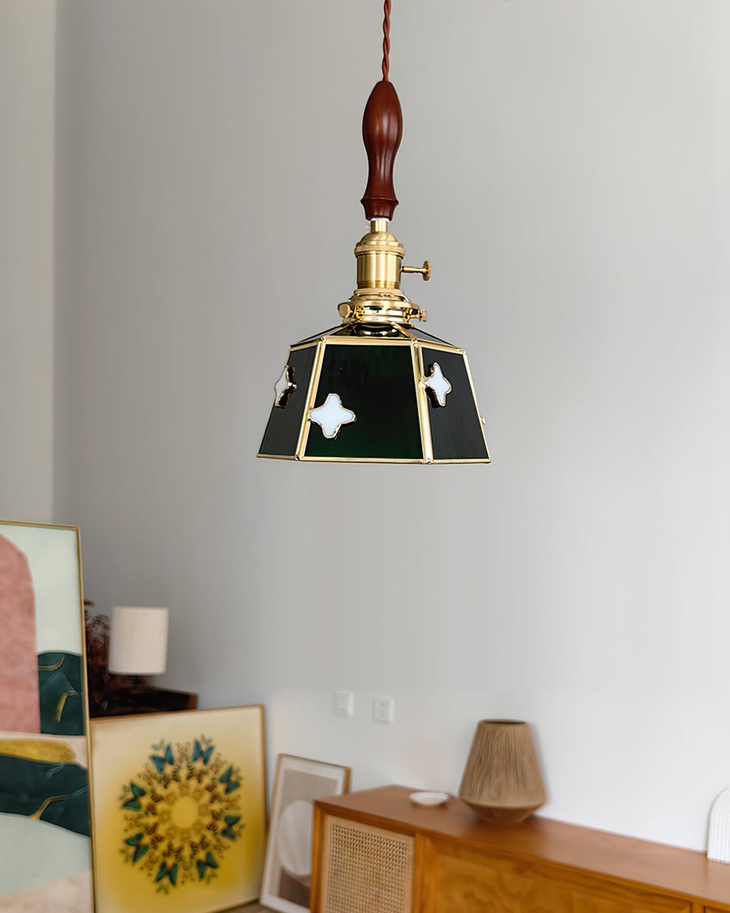 WINCHESTER VITRAIL HANGING LANTERN